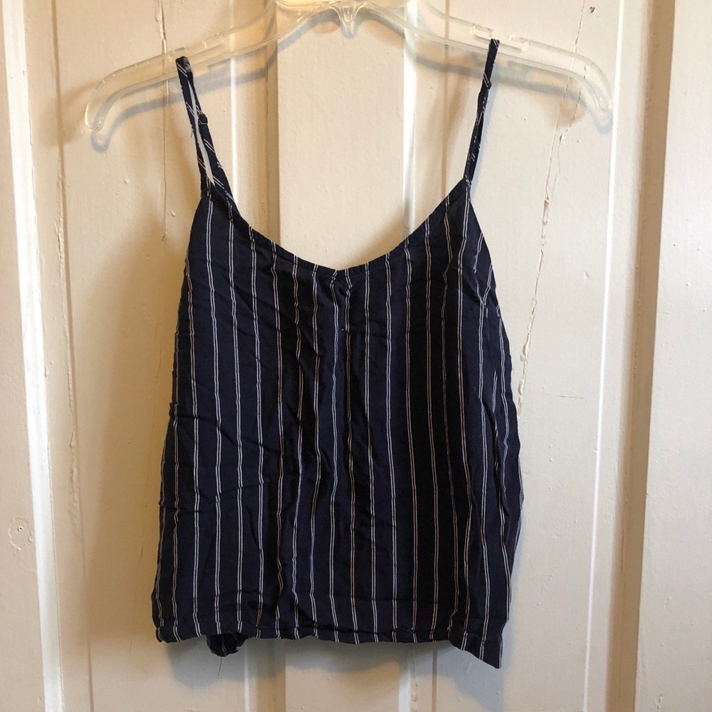 Navy Striped Tank